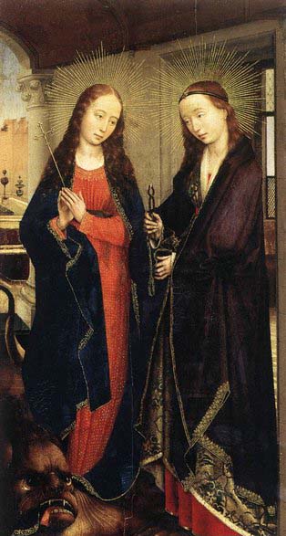 WEYDEN, Rogier van der Sts Margaret and Apollonia